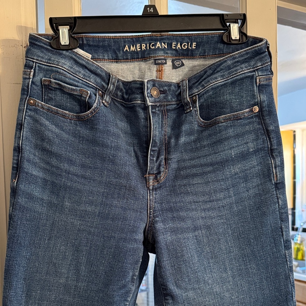 American Eagle Outfitters Women's Dark Blue Skinny Jeans